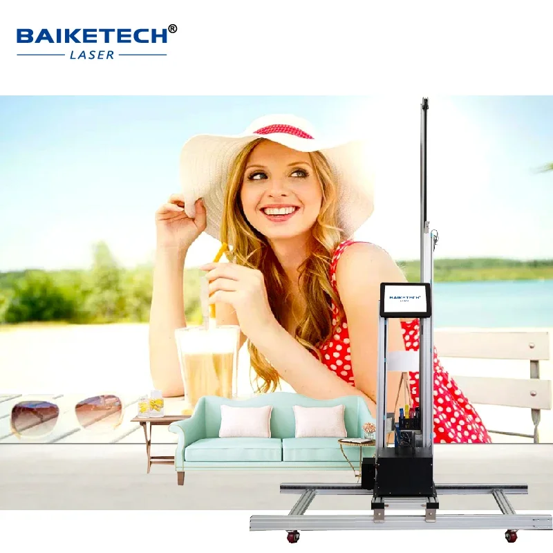 

AI 3D Vertical Wall Printer MYCK 4 Color UV Inkjet Wall Art Printing Machine Wall branding background Painting System