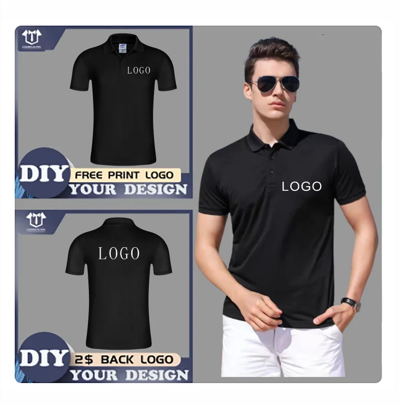 Summer Causal Polo Shirt Custom Logo Printed Text Picture Brand Embroidery Personal Design Breathable Men And Women Tops 2023