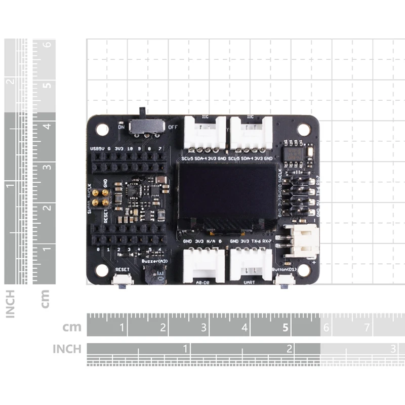 For Seeed Studio Expansion Board Base For XIAO With Grove OLED - IIC, Uart, Analog/Digital