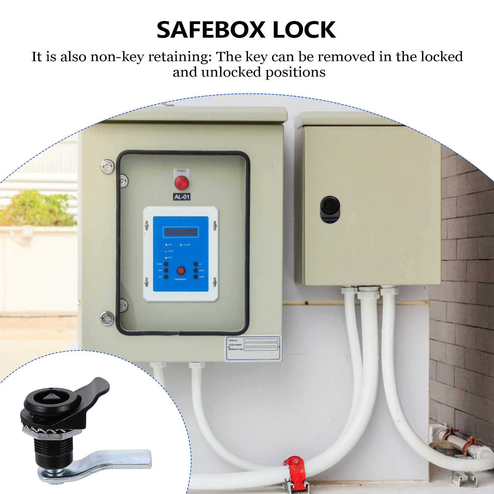 

2Sets Cam Locks Extended Cylinder Zinc Alloy Cabinet Lock for Mailbox Drawer Office Security Locks Cabinet Lock