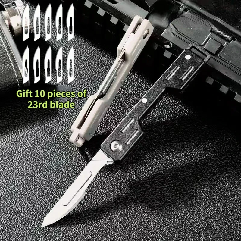 New Mini Performance Folding Machinery Cost Scalpel Medical Folding Knife EDC Outdoor Unpacking Pocket Knife Multiple Styles