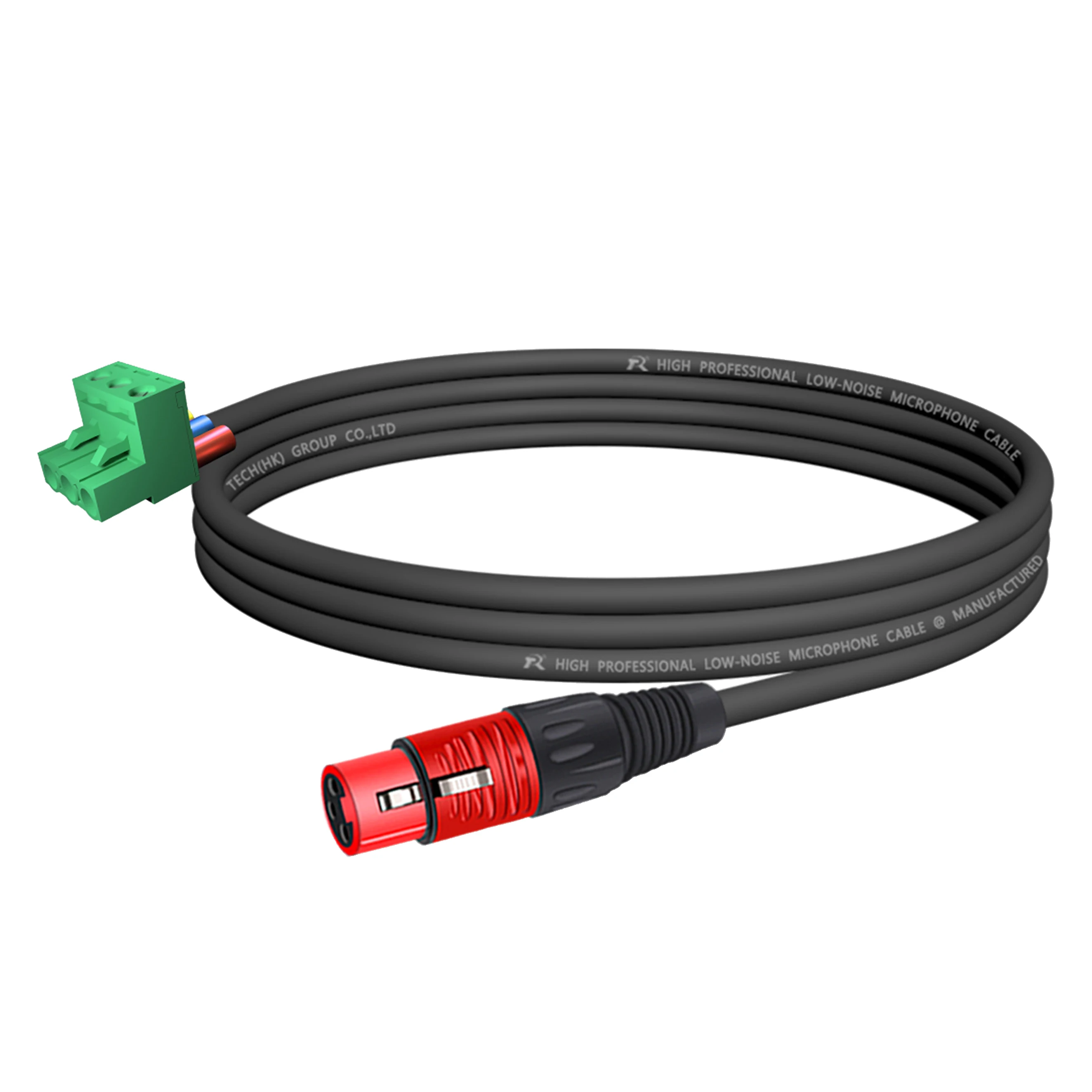Lautsprechersystem, Bühnen-Soundverkabelung, Professionelle PCB-Montage Audioanschluss, 5,08mm 3-Pin Phoenix Terminal zu Geradem 3P XLR M/F Stecker – Detail 6