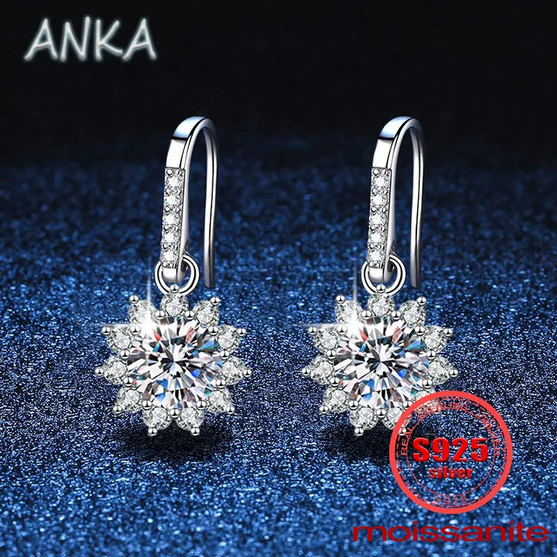 

Женские серьги в виде подсолнуха, серебро 925 пробы