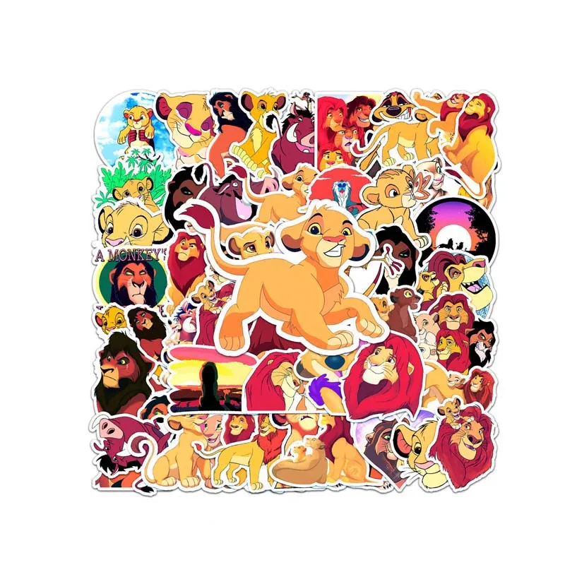 Simba: The King Lion Sticker Wall DecorGuitar Bicycle Skateboard Motorcycle Girl Favourite Gift Kid Toys