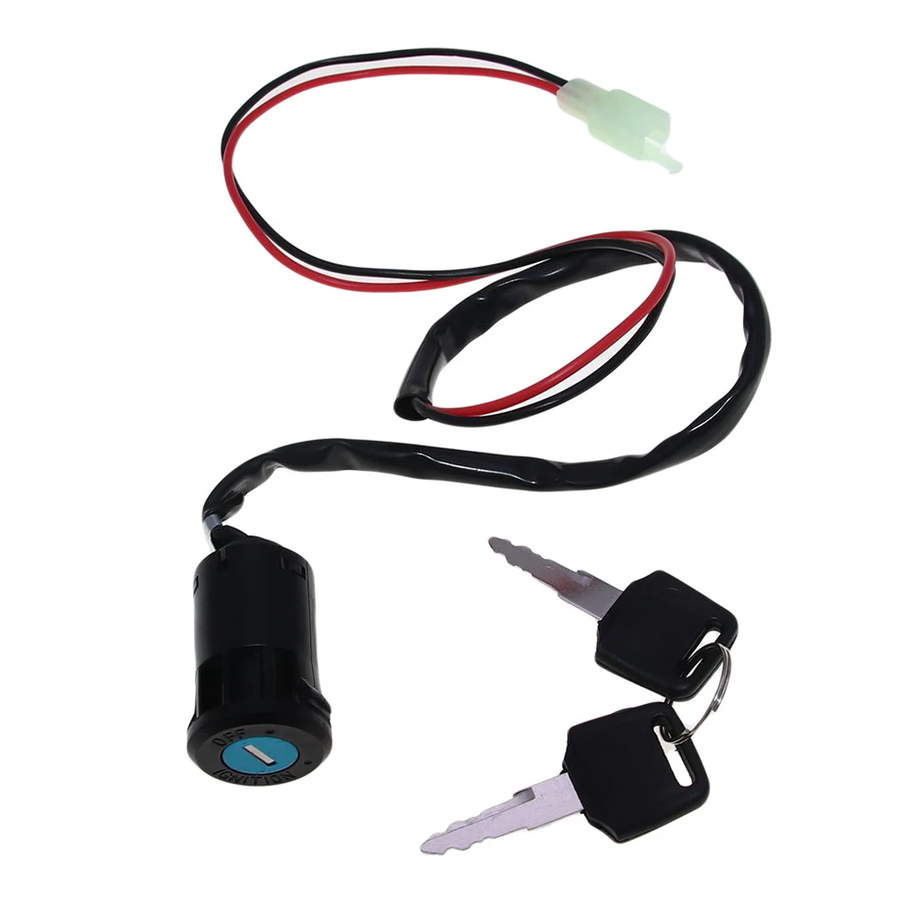 Ignition Switch Power Lock Scooter Accessories Minimoto Plastic Metal Replacement Parts 2 Wire Completely Assembled