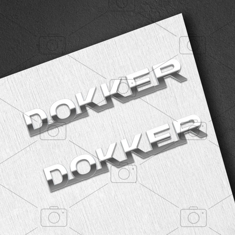 Car Metal Body For Dacia Dokker Logo Dci Camper Van Letter Decals Styling Badge Trunk Fender Emblems Sticker Accessories view 4