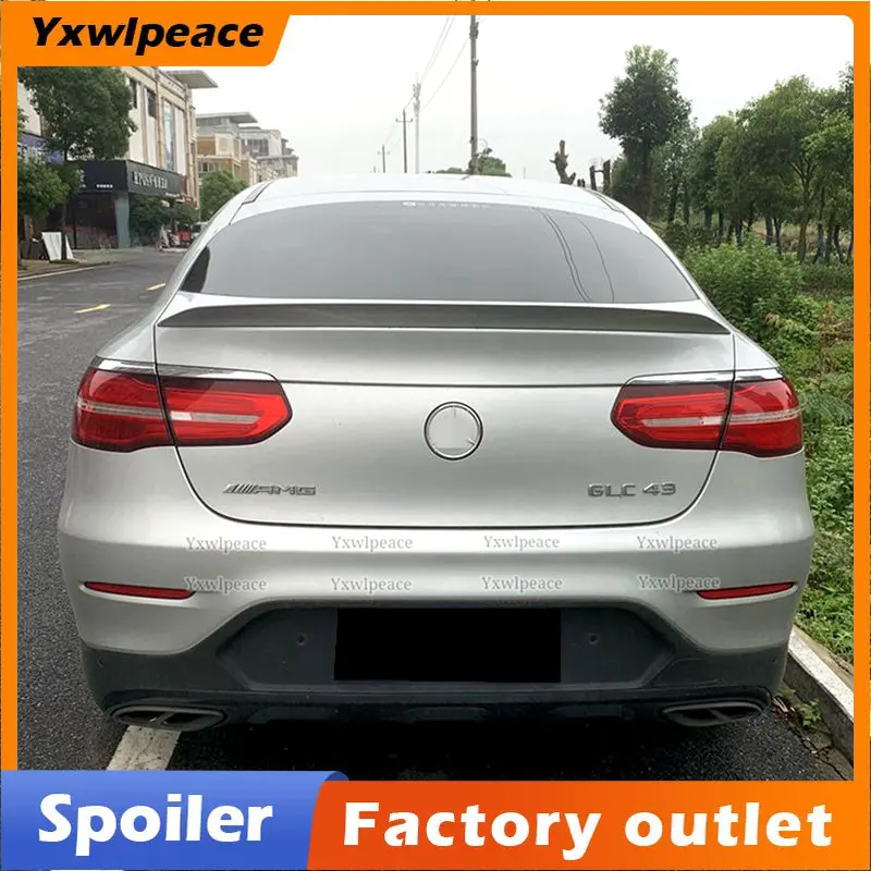 

For Mercedes Benz GLC Class Coupe GLC300 GLC250 GLC43 GLC260 2016 2017 2018 ABS Plastic Car Rear Trunk Wing Spoiler