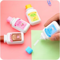 2PCS Cute Milky White Correction Tape Creative Correction Belt Cute Bottle Cartoon Student Office Correction Tape