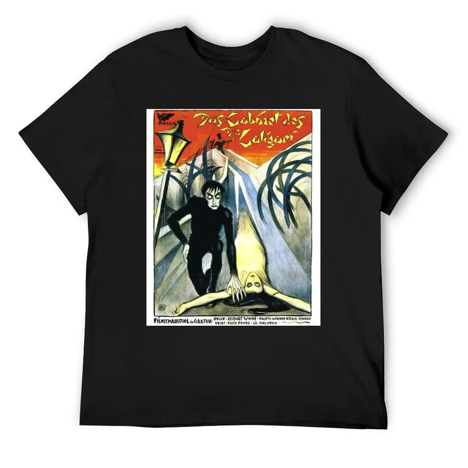 The Cabinet of Dr. Caligari German Movie Poster T-Shirt customs design your own shirts graphic oversized t shirt men