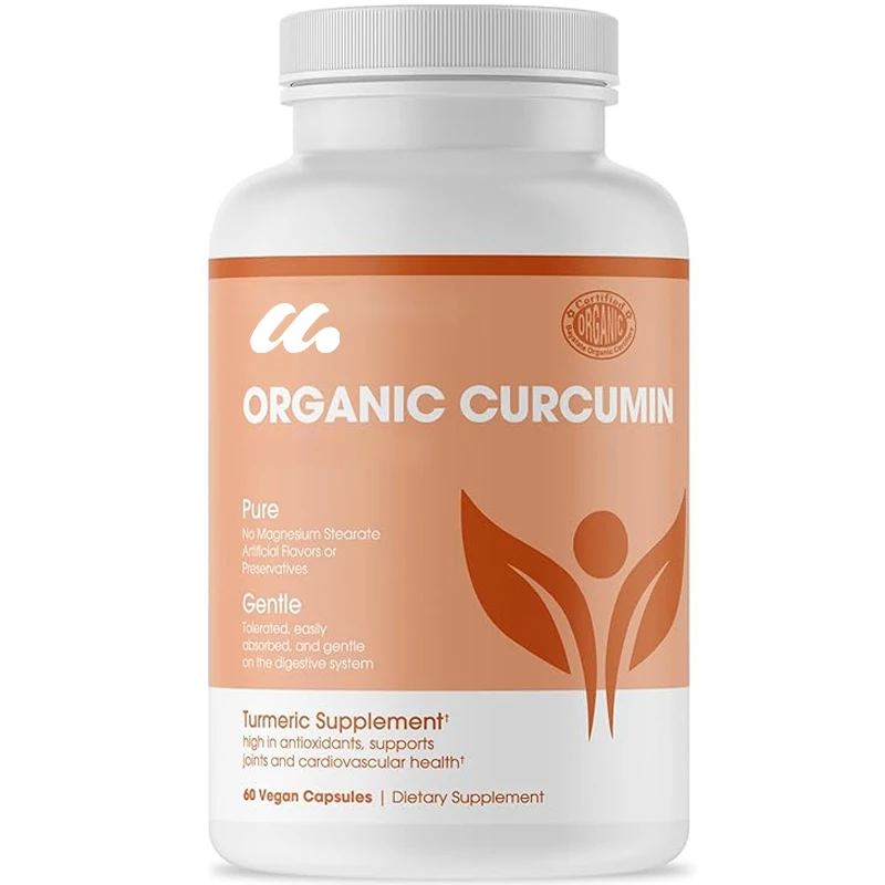 Organic Curcumin with Black Pepper&BCM-95-60 Vegetarian Curcumin Capsules, 1000mg - Herbal Curcumin Supplement