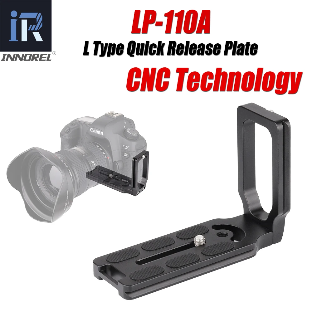 INNOREL LP-110A Professional L Type Quick Release Plate Fast Loading Vertical Bracket Grip Specifically for Arca-Swiss Standard