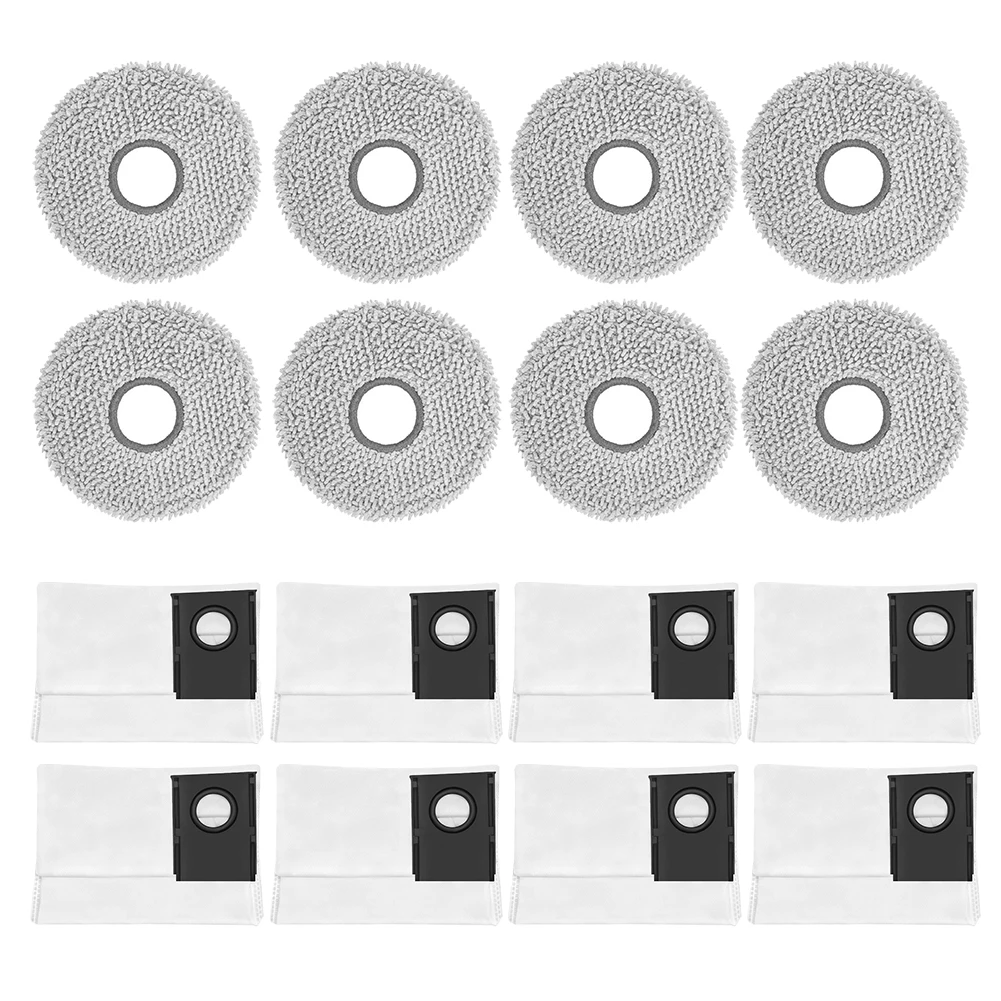 Mop Cloths & Dust Bags For Midea For V16 Pro/Mini And For Eureka J15 Max Ultra Cleaning Tools Home Appliance Parts
