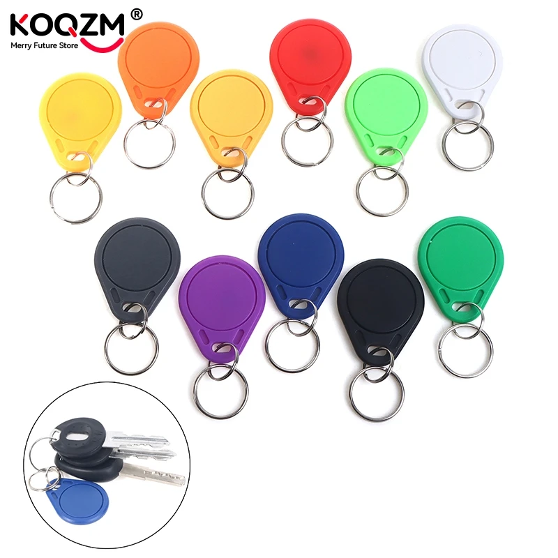 5pcs 13.56Mhz RFID UID Token Copy Keykobs Changeable Attendance Management CUID Clone Keychain Tag For Mif 1k S50 Writable