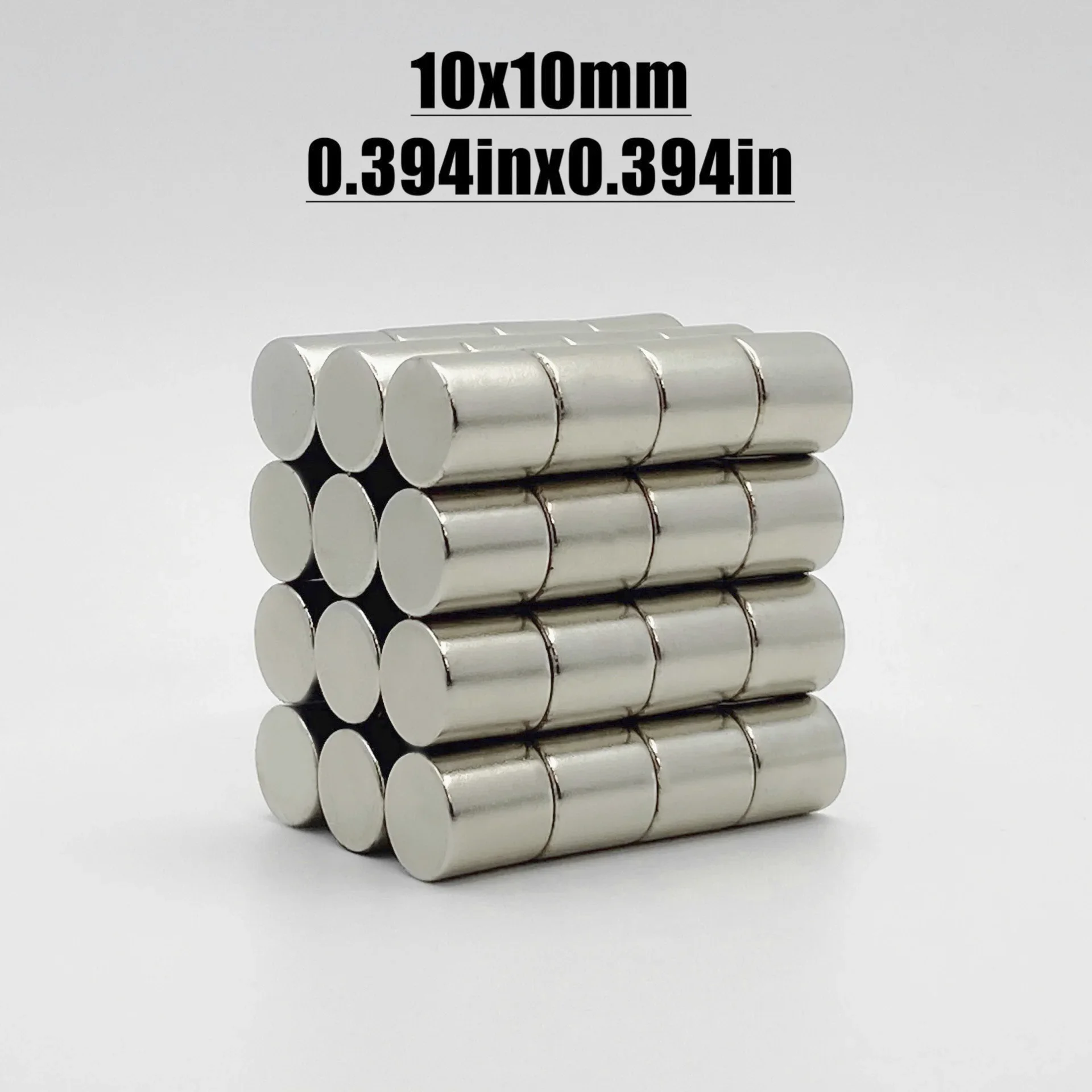 2-200pcs 10x10mm Magnet Neodymium Magnet N35 NdfeB Permanent Magnetic Imanes Fridge Magnets Round Shape 10*10 Magnet Accessory