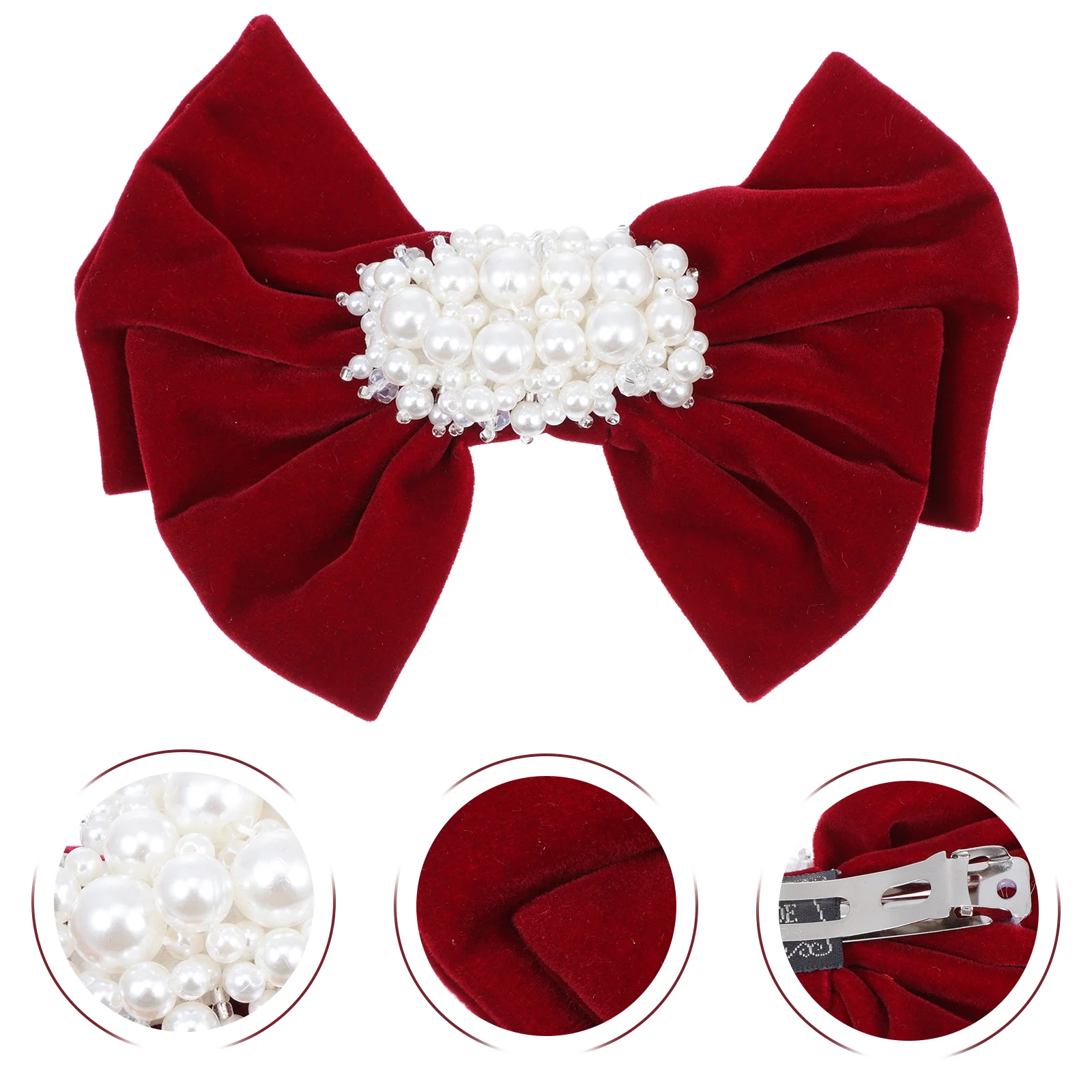 

Wedding Hair Accessories Hairpin Bow Clip Bowknot Design Adorable Automatic Alligator for Girl Girls Clamp Child