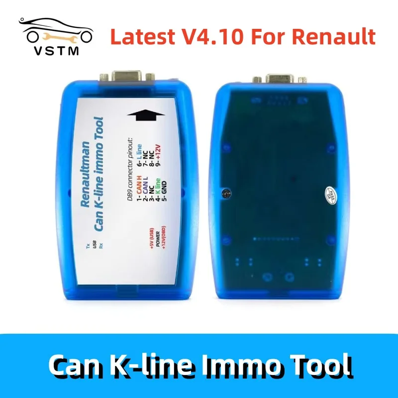 NEW V4.10 For Renaultman Can K-line Immo Tool for Renault CAN/K-line Immo Tool OBD2 Auto ECU Programmer Read/Write EEPROM