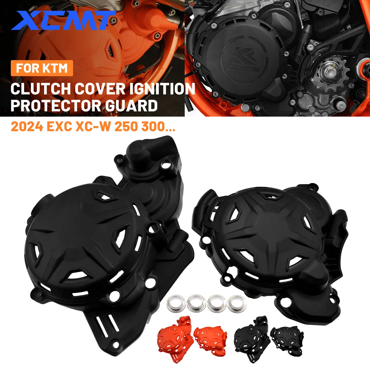 

Motorcycle Clutch Cover Ignition Protector Guard For Husqvarna TX TE FC FX FS 250 300 350 450 2023-2024 For KTM XCF SXF EXC XCW