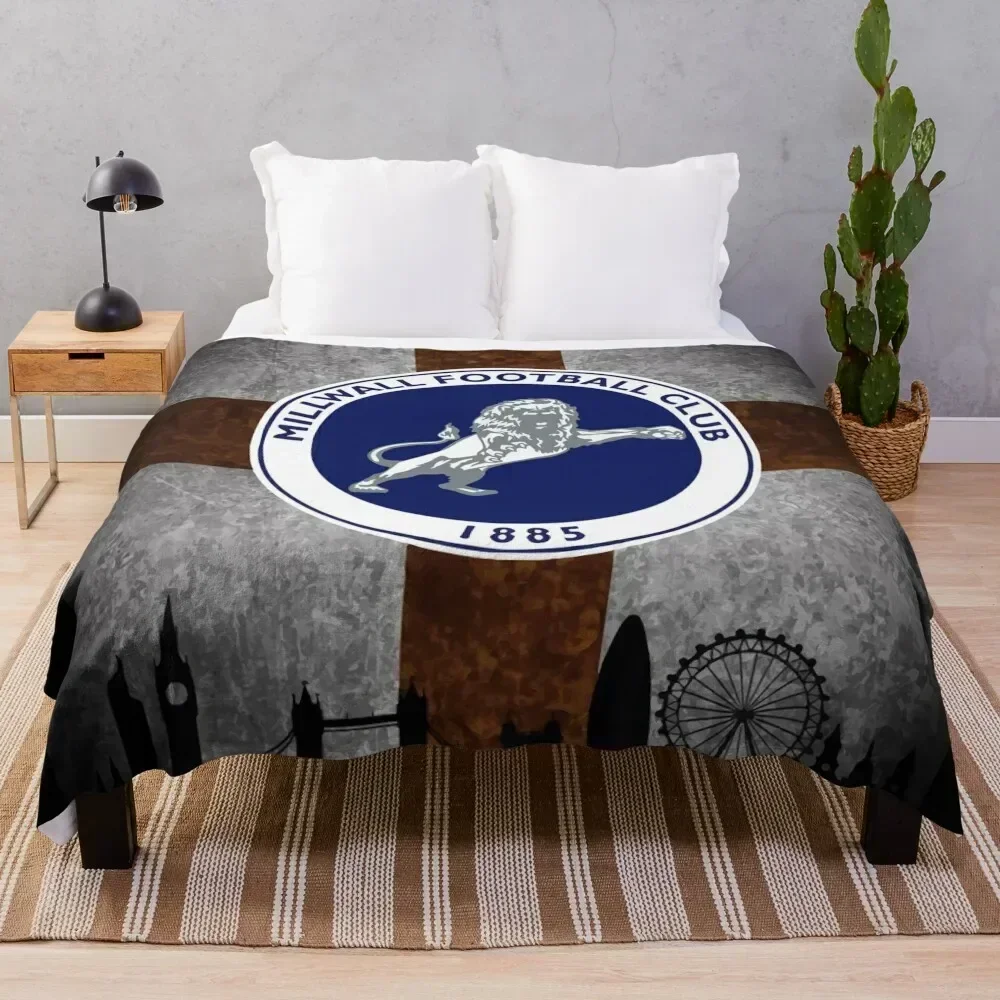

Millwall London Throw Blanket Stylish Decor Blanket Gift for Friends Roommate