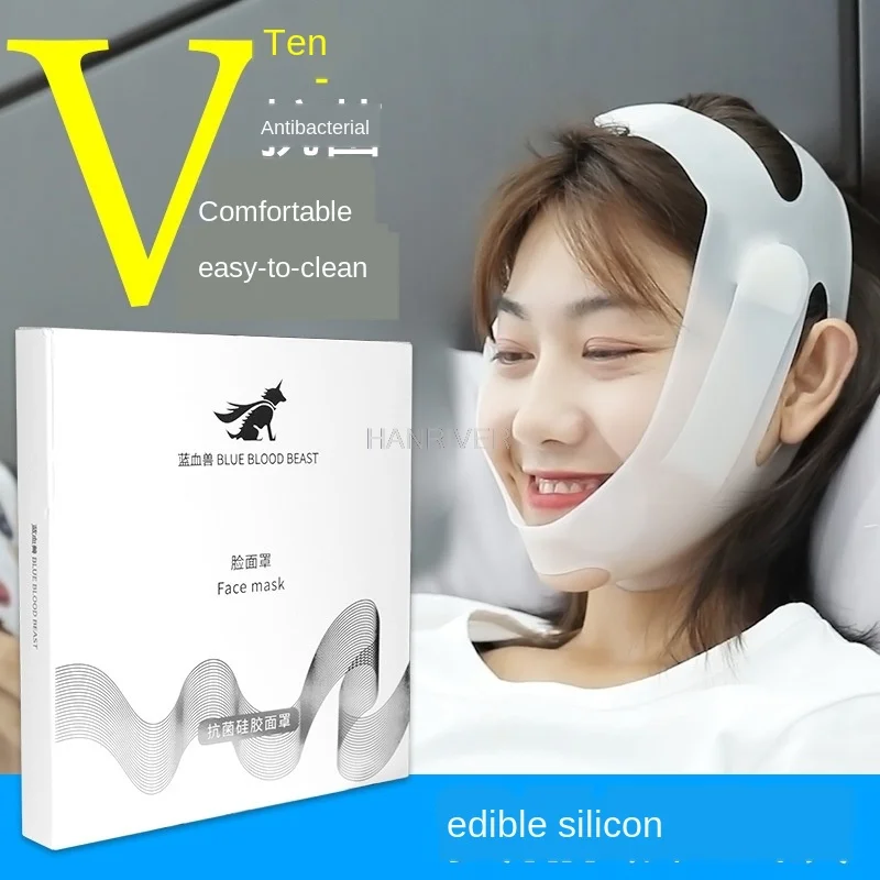 Dispositivo de adelgazamiento facial, banda de estiramiento facial, levantamiento de pliegues nasolabiales, reducción de doble mentón, mascarilla facial en forma de V