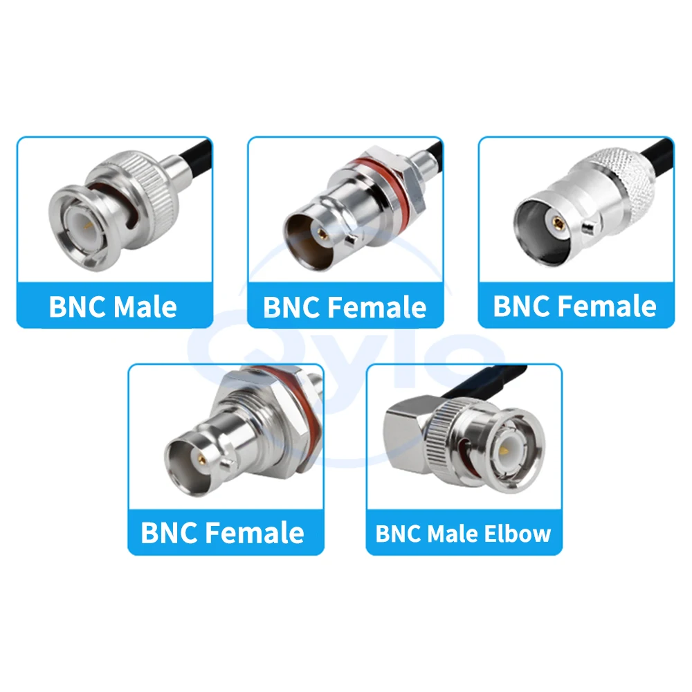 BNC to BNC Male-Female Adapter Cable Antenna RF Extension Cable High Flexibility RG174 TPU Cable BNC to BNC Cable (1 pcs)