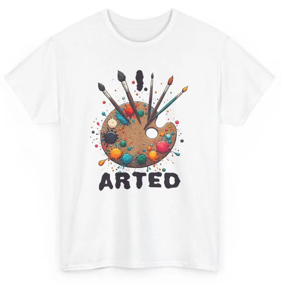 

I Arted Cool Artist Funny T-shirt - Novelty Art Lovers Graphic Tee Tees Cotton Luxury brand vintage oversized