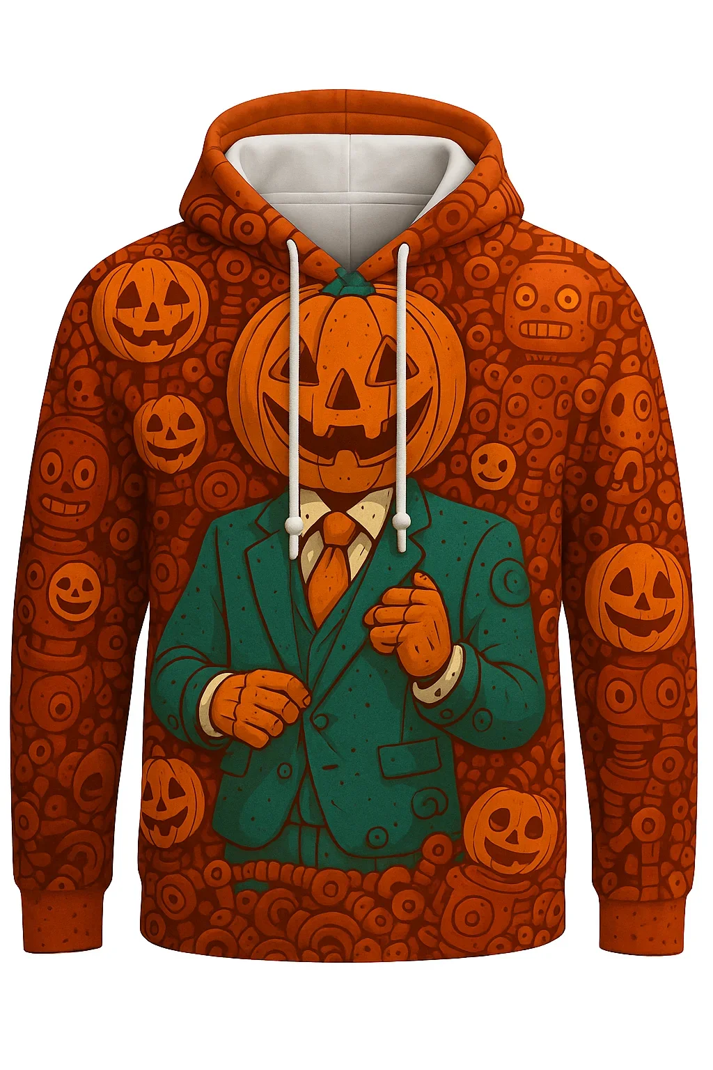 New Fashion Halloween Cute Pumpkin Felpa con cappuccio da uomo stampata in 3D Pullover casual Abbigliamento sportivo oversize Felpa con cappuccio da festa per uomo