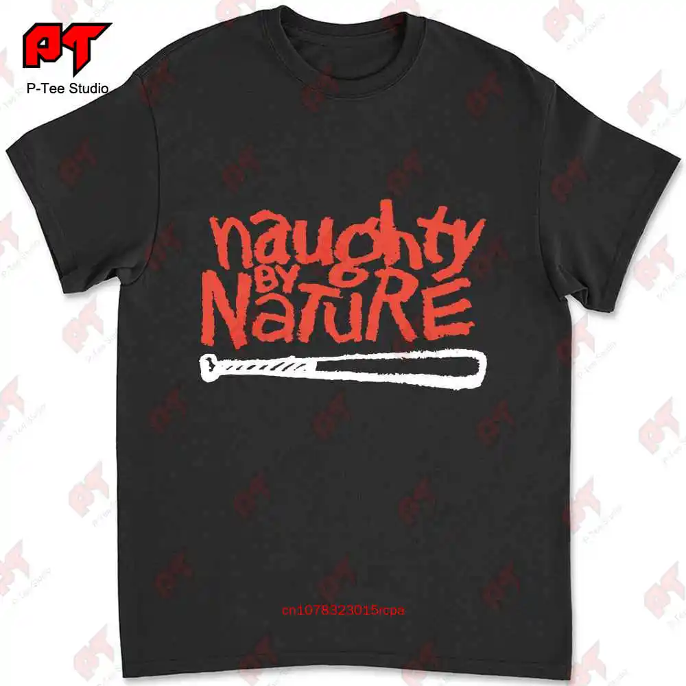 New Limited Naughty By Nature Red Logo T Shirt 84S1