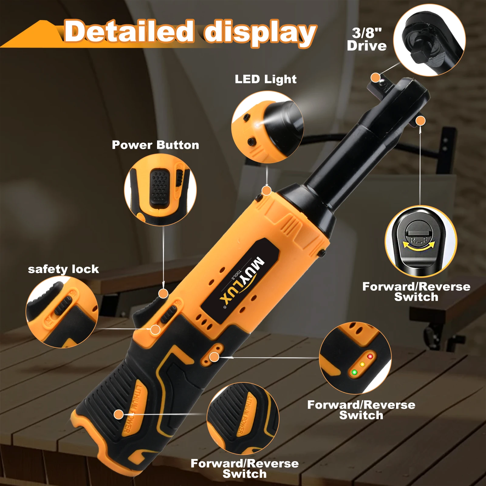 مفتاح ربط كهربائي 12 فولت، مفتاح ربط كهربائي بزاوية قائمة، أداة صيانة السيارة مع البطارية #2