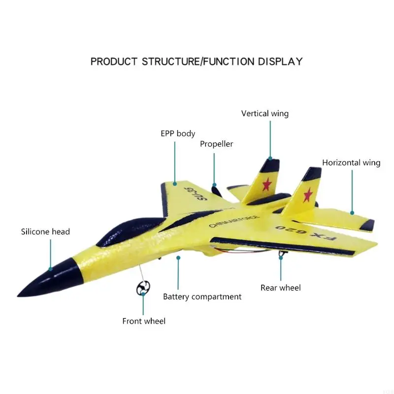 4XFE Realistyczny model myśliwca SU35 Samolot zdalnie sterowany Samolot Zabawka dla chłopców Prezent