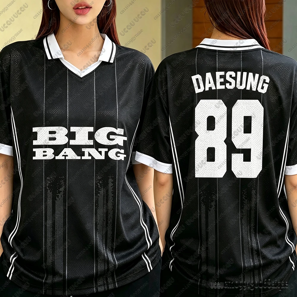 Koreanisches Kpop Big Bang 2026 Weltkonzert-Tour Mesh-Jersey für Frauen, Fangeschenk, Sport-Kurzarmshirt, TAEYANG G-DRAGON Fans Y2K Tops – Detail 8