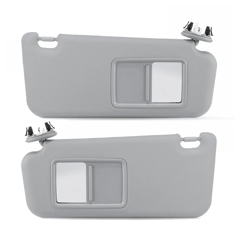 

AU34-1Pair Sunvisor Cover 74320-42501-A1 74320-42501-B2 For Toyota RAV4 2005-2013 Car Sunshade Makeup Mirror 7432042501