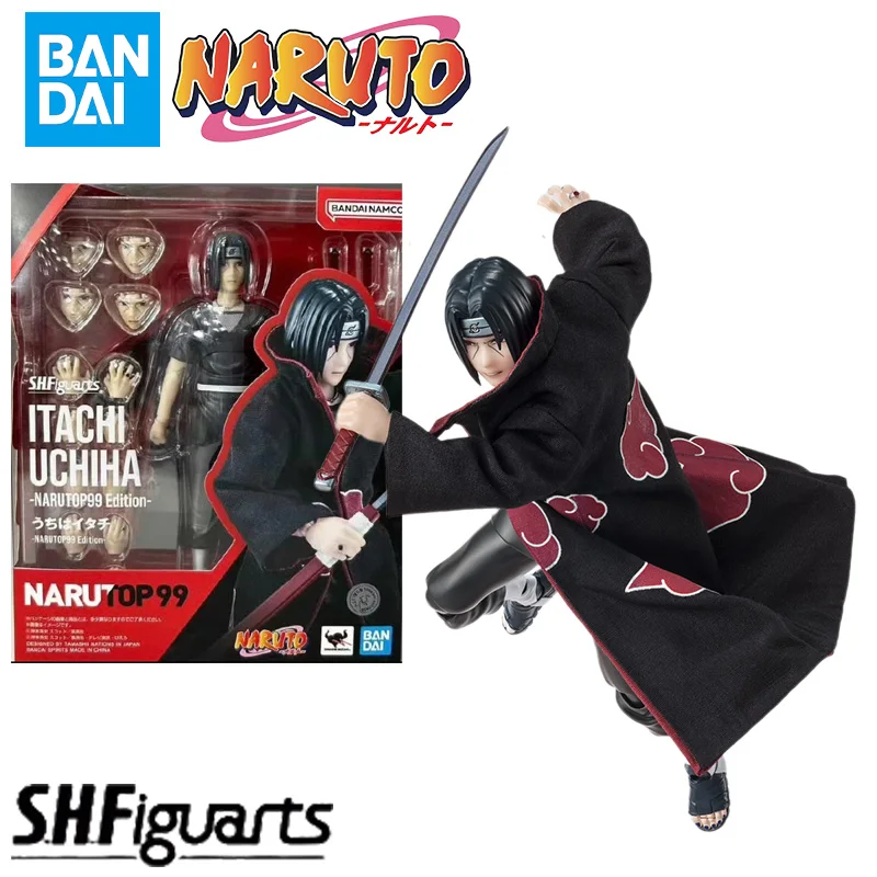 

In Stock Bandai SHF ITACHI UCHIHA -NARUTOP99 Edition- Model Kit Anime Action Fighter Finished Model Original Box Toy Gift