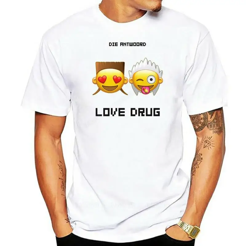 Camiseta negra de Die Antwoord Love Drug World Tour para hombre, camisetas de Fitness para gimnasio, tallas S a 3XL, t shirt