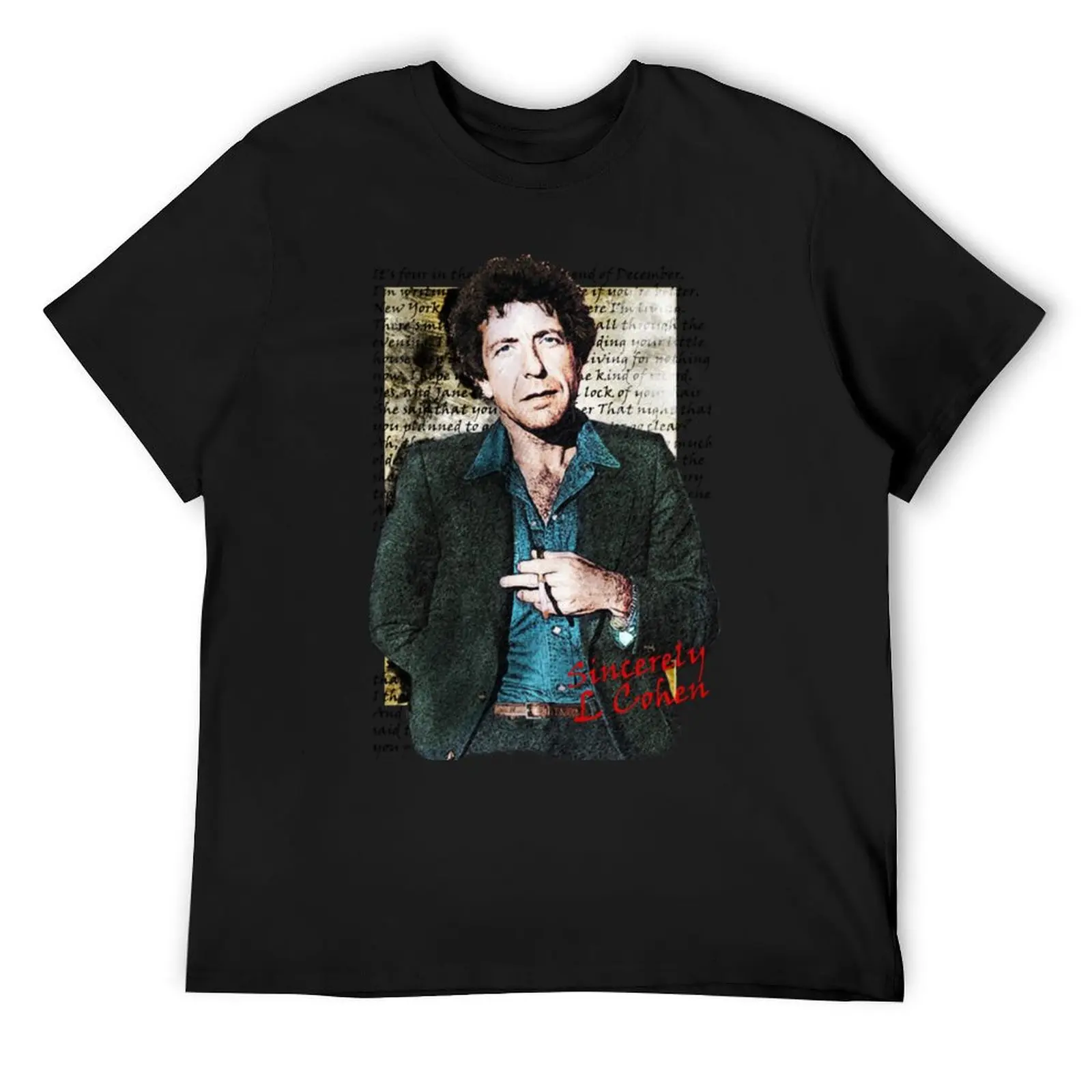 

Leonard Cohen Famous Blue Raincoat T-Shirt Blouse anime anime figures mens t shirts