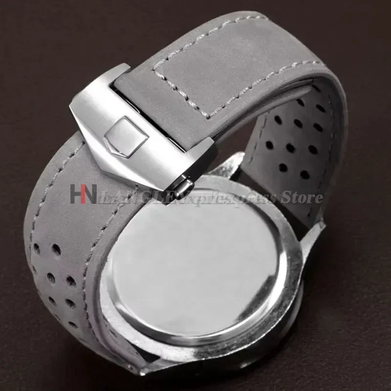 태그호이어 카레라 모나코 시계용 20mm 22mm 24mm 소가죽 시계줄 브라운 팔찌 남녀 액세서리