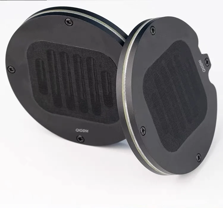 70mm ultra-thin HIFI flat panel on-ear headphone driver unit with bio-vibration membrane and silver alloy nano-sputtered .