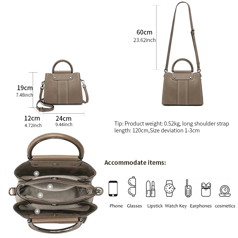 

Женская портативная сумка через плечо из коровьей кожи, женские сумки через плечо из натуральной яловой кожи, женская модная тенденция, роскошные дизайнерские сумки