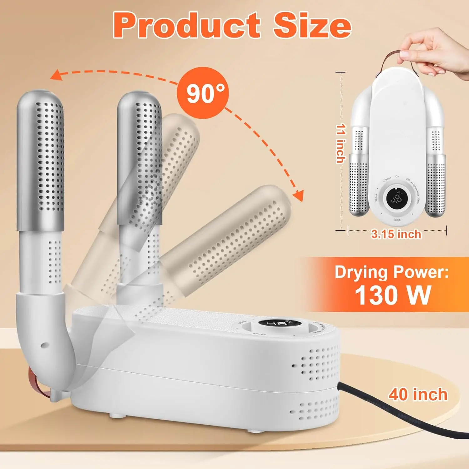 2025, neuer Boxhandschuh-Trockner, Stiefeltrockner und Stiefelwärmer, faltbares Design und schnell trocknender elektrischer Boxhandschuh-Trockner