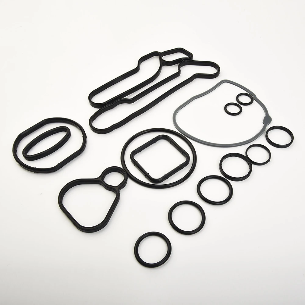 15PCS Car Engine Oil Cooler Gasket Seal Suit 55354071、55571687 For Aveo For Cruze For Sonic For Pontiac Auto Replacement Parts