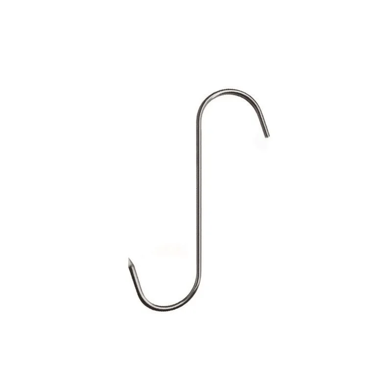 10Pcs Stainless Steel S Hooks Sun Preserved Fish Bacon for Butcher Shop Kitchen Baking Tools Outdoor Barbecue Accessories