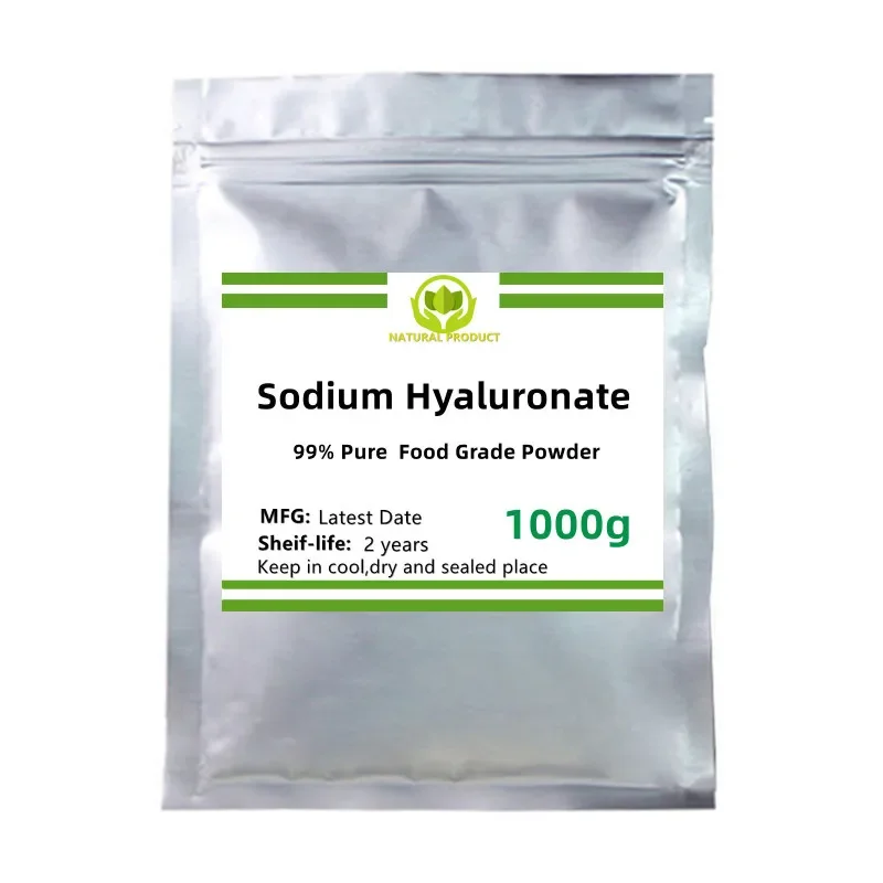 Supply 50-1000g 99% Sodium Hyaluronate Powder Hyaluronic Acid Stock Solution Skin Care Material Repair