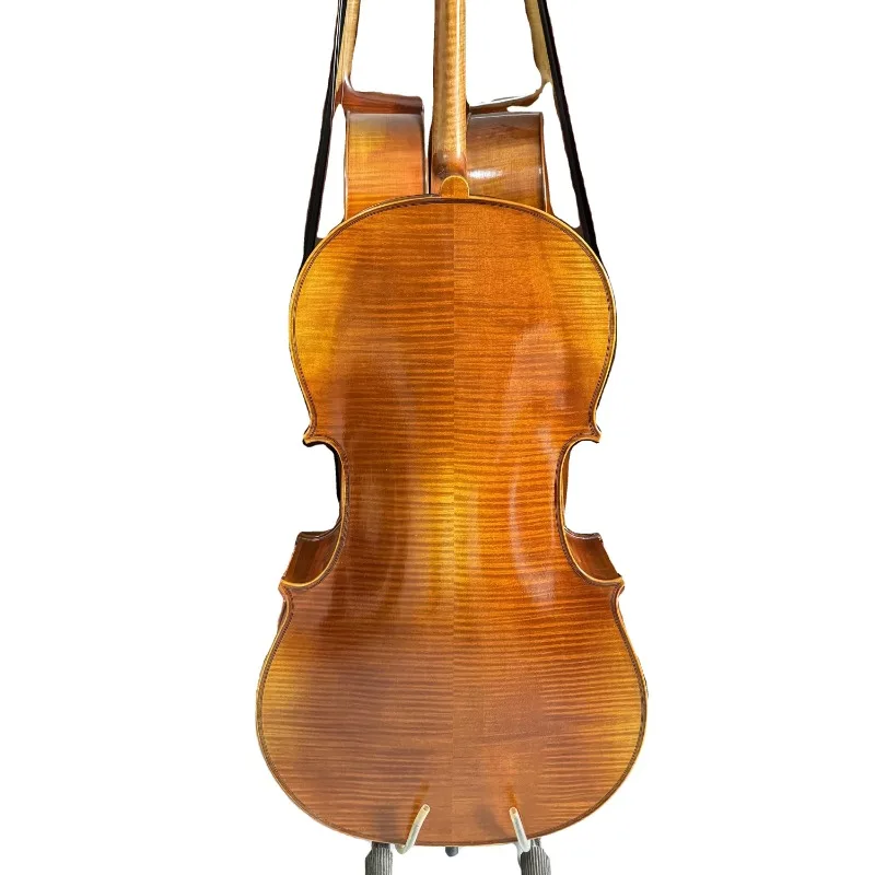 

4/4 Handmade Cello Grade a Fine Solid Spruce and Maple Ready to Play Quality Varnished Cello Flamed Back and Sides
