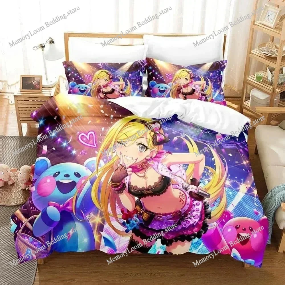 3D Printed THE IDOLM@STER Cinderella Girls Starlight Stage Bedding Set  Anime Set Adult Kid Bedroom Duvet Cover Sets