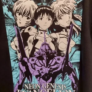 Anime Evangelion Men's Cotton T-Shirt short-sleeved, printed cartoon, hip-hop street blouse, large size clothes, casual fashion, summer 10 Main Sales Evangelion Shirt - №8
