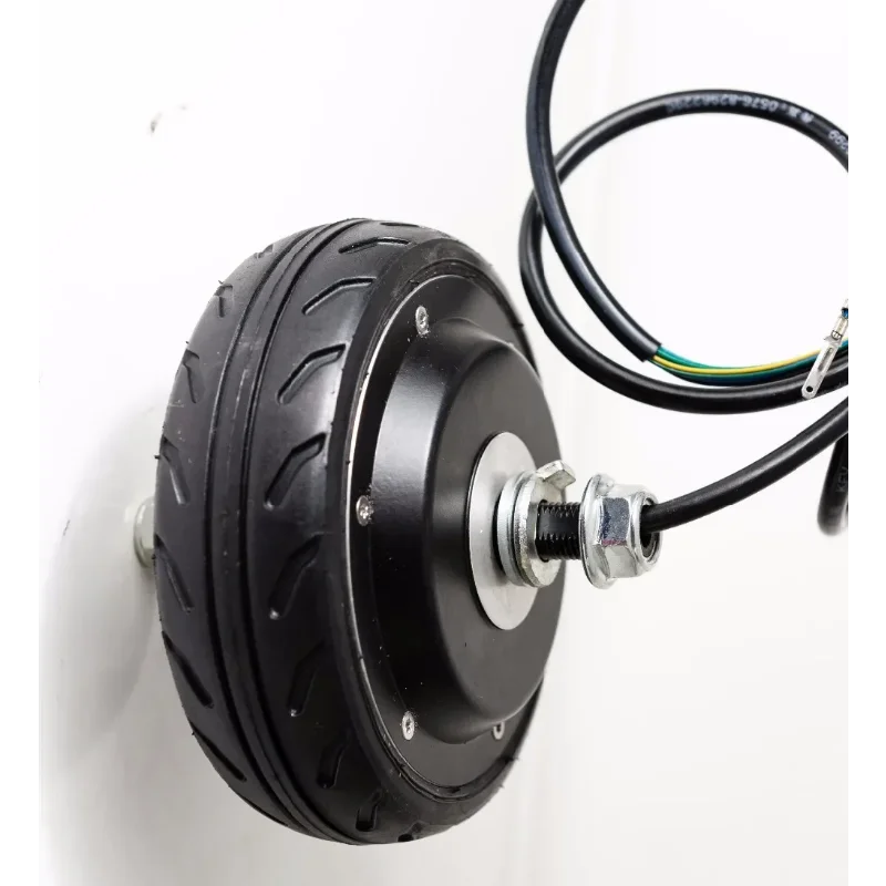 

5 inch wheel hub motor, 24v-36v, 200w, 350w, carbon fiber, light truck motor double shaft/single shaft hub motor