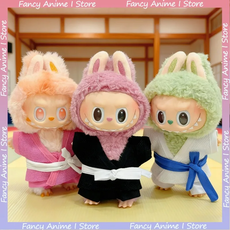 

Красивая униформа дзюдо, костюмы для V1 V2 V3 Labubu, мини-плюшевые куклы, милые модные наряды, забавные куклы, аксессуары, идеальные подарки