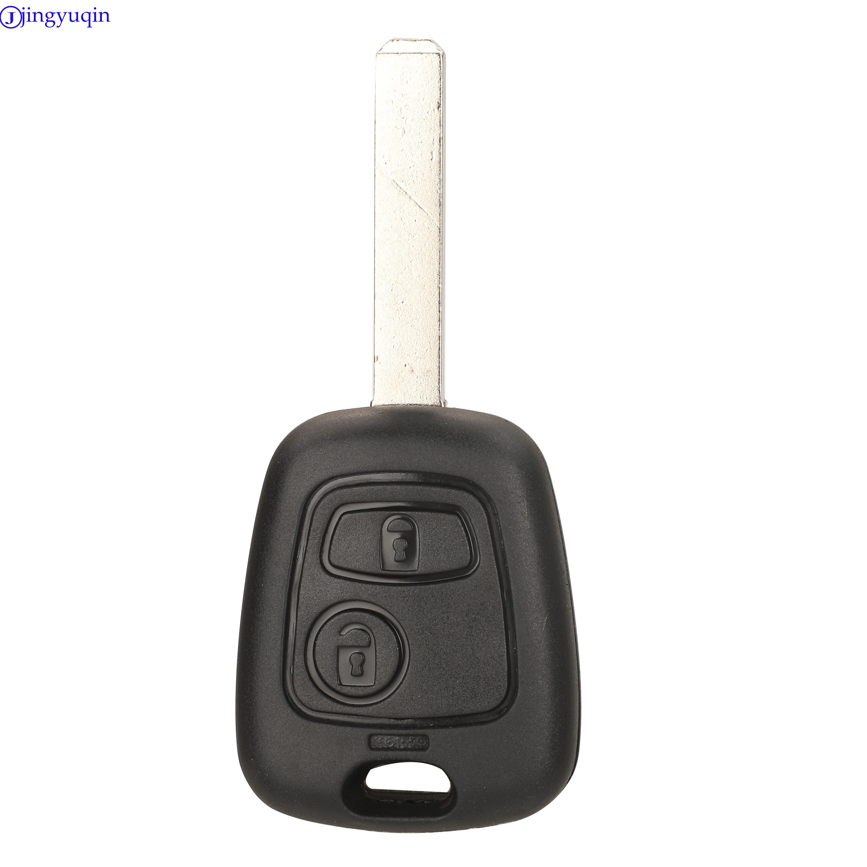 Jingyuqin Nieuwe 2 Knop Afstandsbediening Sleutelhanger Controller Voor PEUGEOT 107 206 Toyota Aygo Citroen C1 C3 433MHZ Met ID46/ID70 Chip
