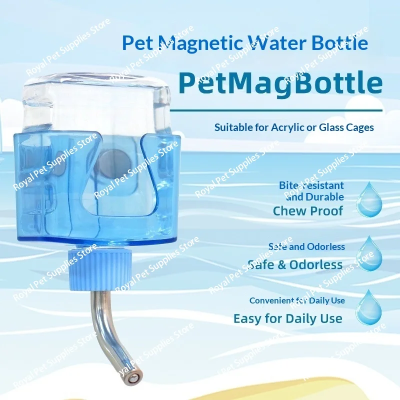 Hamster Kettle Magnetic Ball Drinker Golden Bear Leak-Proof Silent Wall Mounted Pet Water Feeder