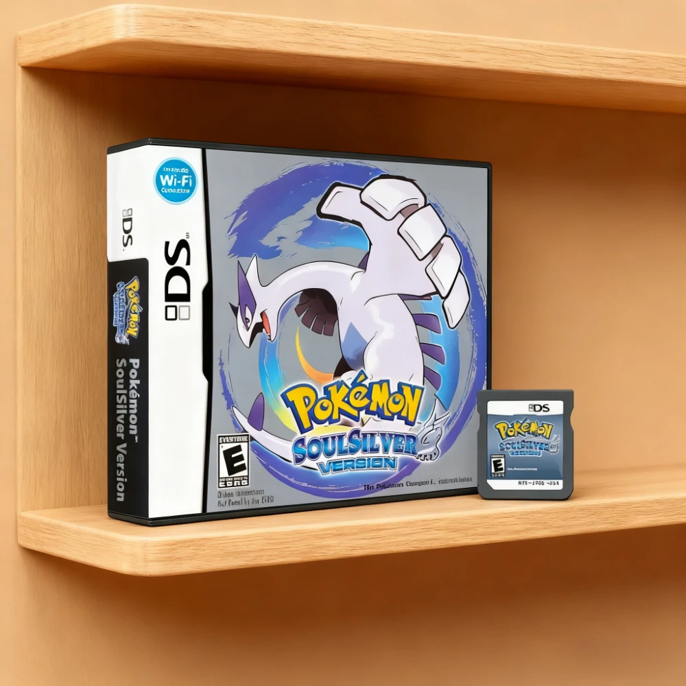 Tarjeta de Juego Pokémon NDS, Diamante, Perla, Plata del Alma, Oro del Corazón, Platino, Versión en Inglés Estadounidense (Edición de Tarjeta R4)