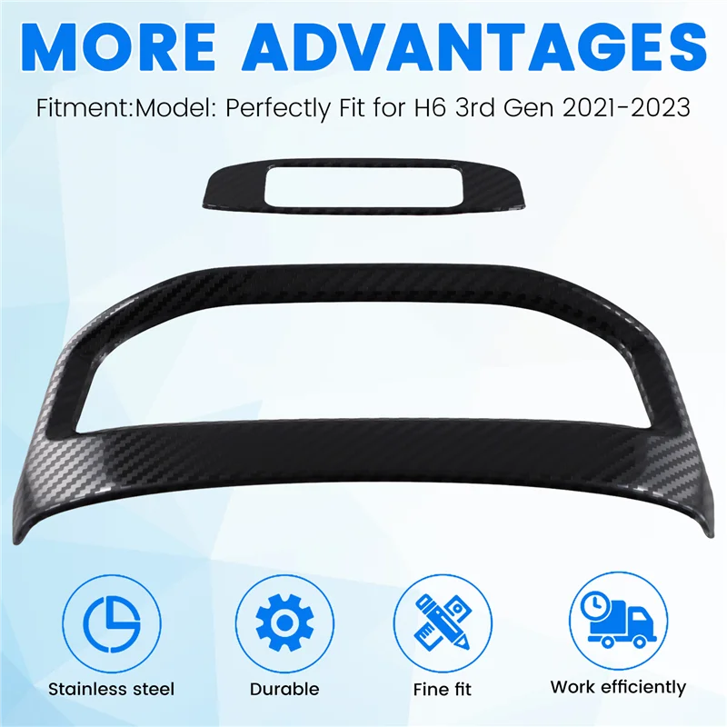 BB-для Haval H6 3Rd Gen 2021-2023, задняя крышка воздуховыпускного отверстия автомобиля, рамка для зарядки через USB, отделка, аксессуары для интерьера